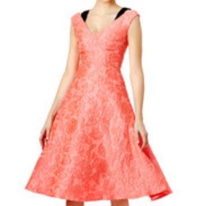 Tracy Reese Pink Swing Dress with Black Straps